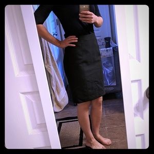 Loft Pencil Skirt in Charcoal Grey